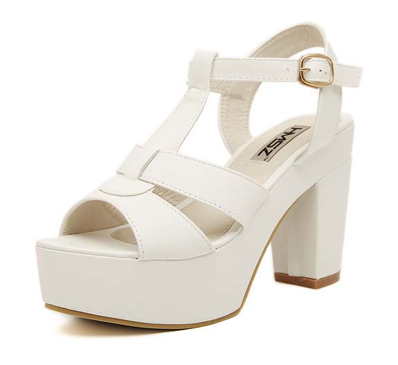 t shaped design casual sandals