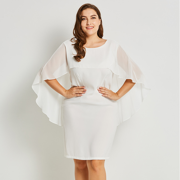batwing chiffon dress