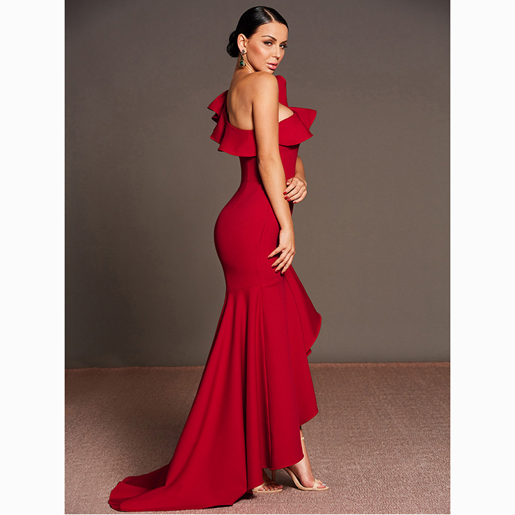 One Shoulder Sleeveless Dress main image 1