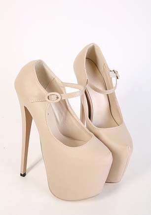 Vintage Apricot Stiletto Shoes, Cheap Women