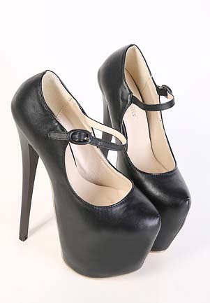 Vintage Black Stiletto Shoes, Cheap Women