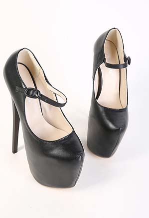 Vintage Black Stiletto Shoes, Cheap Women