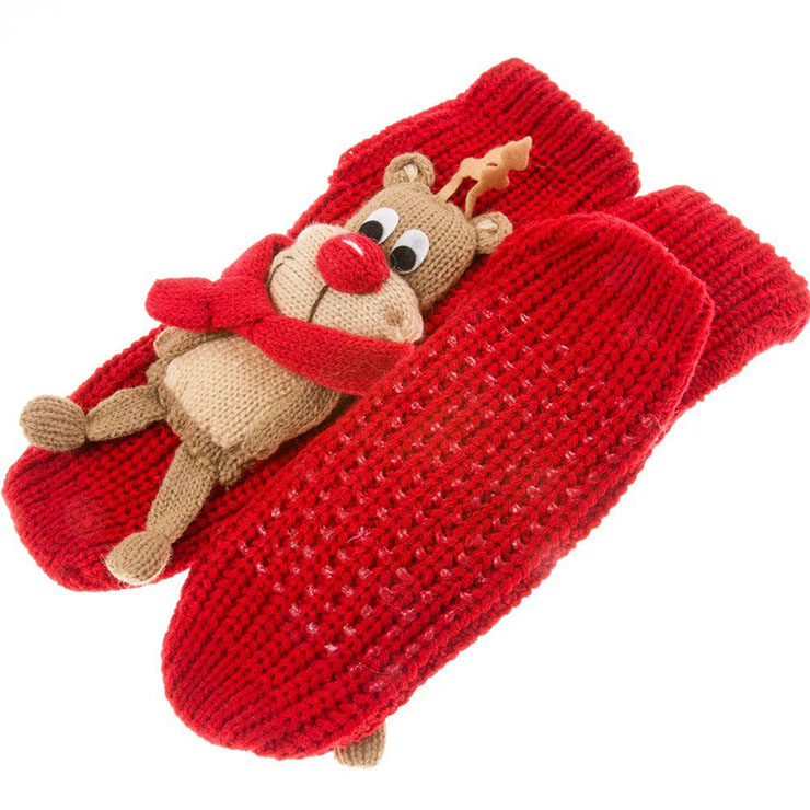 3D Cartoon Animal Woolen Knitted Socks, Household Socks, Comfortable Socks, Christmas Socks, #HG12113