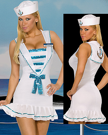 Sexy Sailor Costume, Sexy Mermaid Costumes, Sailor Costumes Women, #M1523