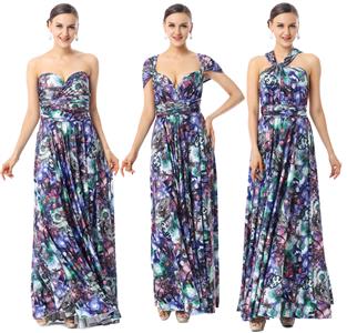 Floral Print Knit Dresses, Evening Dresses for Cheap, Women