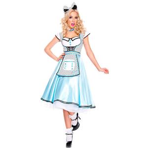 Adult Wonderland Halloween Costume, Cute Alice Wonderland Costume, Ladies