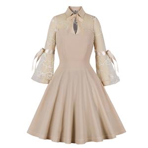 Cute Summertime A-line Swing Dress, Retro Dresses for Women 1960, Vintage Dresses 1950