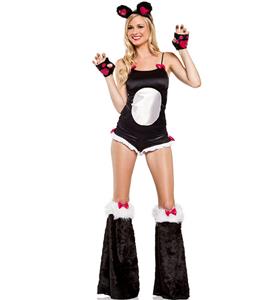 Bamboo Babe Panda Bear Costume, Bamboo Babe Costume, Furry Panda Costume, Furry Panda Rave Outfit, #N8073