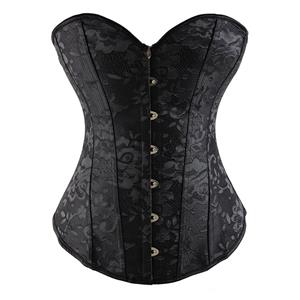 Gorgeous embroidered corset, Embroidered Steel Boning Corset, Steel Boning Corset, #N4644