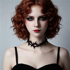 thorn necklace, gothic choker, Halloween costume jewelry, witch necklace, vampire choker, masquerade necklace, women