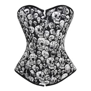 Black Skull Corset, Skull Corset, Sexy Skull Corset, #N4558