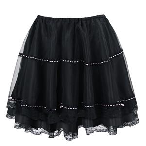 black skirt, mini Skirt, Corset Skirt, #HG3365