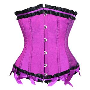 Steel Boning Corset, Ruffled Corset, Corset lingerie, Sexy Clubwear Corset, Sexy Hourglass Waist Cincher, Sexy Bodyshaper, #N1251