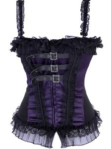 Bustier with adjustable straps, Bustier With Buckle Closure, Zip Front Bustier, #N5158