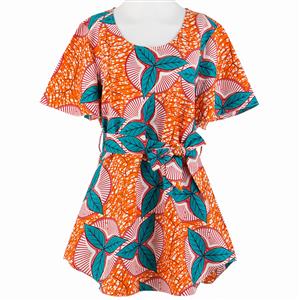 Cotton Blouse, Sexy Tunic Top,  African Print Blouse, Women