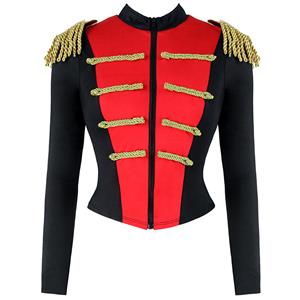 Ring Hottie Costume, Ringmaster Costume, Showstopper Costume,  Tuxedo Tail Jacket, Ceremonial Band Costume, #N12645