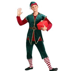 Adult Santa Elf Costume Elite, Deluxe Santa