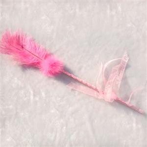 feather whip, pink feather whip, pink whip, #MS2938