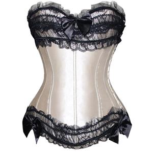 Strapless satin corset, sexy corset, satin Corset, #N3312 