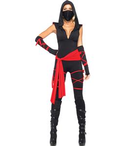 Ninja Vixen Adult Costume, Womens Ninja Costume, Black Ninja Warrior Costume, #N7784