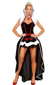 Deluxe Heartless Queen Costume, Deluxe Red Queen Halloween, Deluxe Alice Queen Costume, #N1728
