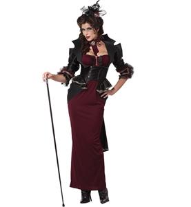 Lady Of Manor Vampire Costume, Victorian Vampire Costume, Gothic Victorian Vampire Halloween Costume, #N7841