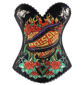 Magic Printed Rhinestone Corset, Sexy Corset, Rhinestone Corset, #N2451