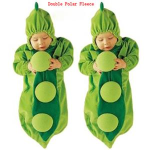 Pea Baby swaddle blanket, Halloween Costume Baby, Pea Baby Sleeping Bag, #N5782