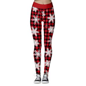 Comfortable Yoga Sports Leggings, Christmas Leggings, Digital Print Leggings, Printed Yoga Pants, Christmas Cropped Pants, Fashion Fitness Leggings, Christmas Costumes, #L21564