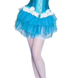 Sexy Blue Skirt Petticoat, Cheap Ladies Tulle Petticoat, Party Dress Petticoat, Dancing Petticoat, Plus Size Petticoat, #HG10488