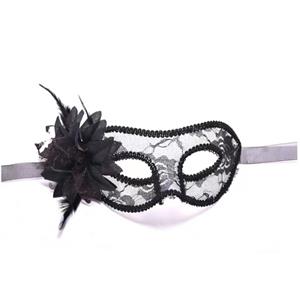 Halloween Masks, Costume Ball Masks, Fashion Black Masks, Special Black Lily Masks, Black Lace Mask, Masquerade Party Mask, #MS22981