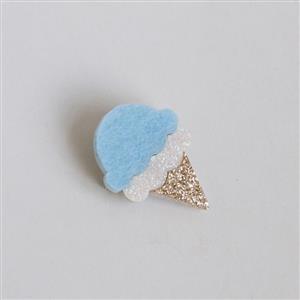 Lovely Ice Cream Brooch, Light Blue Ice Cream Brooch, Casual Brooch for Women, Girl