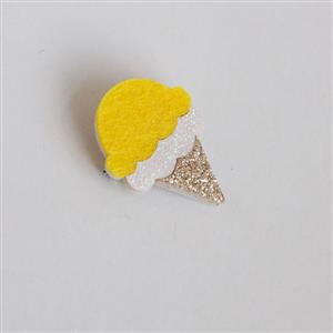 Lovely Ice Cream Brooch, Yellow Ice Cream Brooch, Casual Brooch for Women, Girl