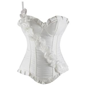 Floral Strap Underwire Corset, Bride Corset, floral Corset, #N1983