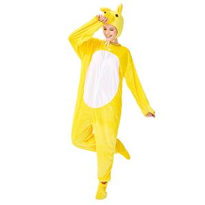 Animal Weasel One-piece Pajamas, Exclusive Monster Costume, Exclusive Halloween Monster Costume, Yellow Monster Halloween Costume, Funny Furry Monster Costume, Monster Halloween Costume, Circus Girl Clown Cosplay, #N19425