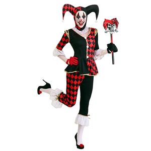 Sexy Ghost Clown Costume, Hot Sale Halloween Costume, Cheap Ghost Clown Costume, Fantasy Costume, Funny Parody Ghost Clown Suit Halloween Cosplay Costume,#N22593