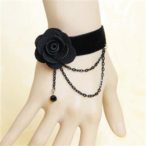 Vintage Bracelet, Gothic Bracelet, Cheap Wristband, Victorian Bracelet, Gothic Floral Bracelet, Bracelet for Women, #J17864