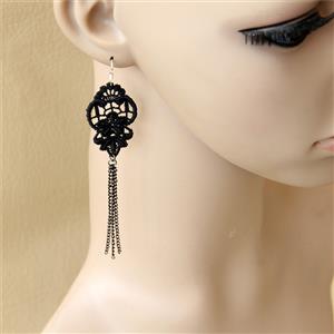 Retro Alloy Earrings, Gothic Style Earrings, Fashion Earrings for Women, Vintage Earrings, Casual Earrings, Vicorian Gothic Earrings, Fashion Lace Earrings, #J18427