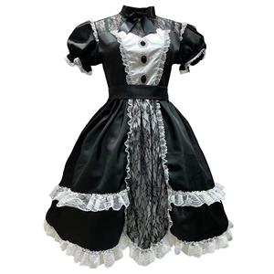 Traditional House Maid Costume, French Maide Costume, Sexy Maiden Cosplay Costume, Adorable Japenese Anime Housemaid Costume, Halloween Maid Cosplay Adult Costume, #N22019