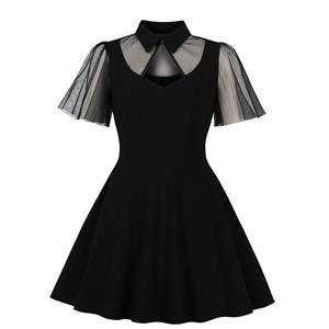 Gothic Style A-line Swing Dress, Retro Dresses for Women 1960, Vintage Dresses 1950