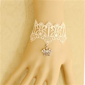 Victorian Gothic Style Bracelet, Gothic Bracelet for Women, Gothic Style Lace Bracelet, Cheap Wristband, Victorian Bracelet #J17777
