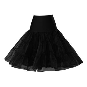 Sexy Black Skirt Petticoat, Fashion Black Skirt, Cheap Ladies Tulle Petticoat, Party Dress Petticoat, Plus Size Petticoat, #HG11261