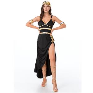 Hot Sale Halloween Costume, Black Egyptian Costume, Cosplay Adult Halloween Costume, Women