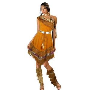 Indian Maiden Costume, Cute Indian Costume, Sexy Pocahontas Costume, Tan Indian Costume, Sexy Native Costume, #N6723