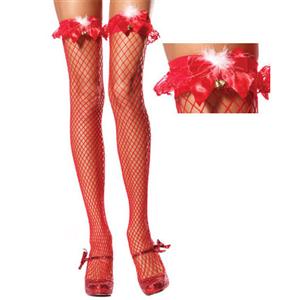 Industrial Net Thigh Highs, Thigh High Stockings, sexy Santa Stockings, #HG2844