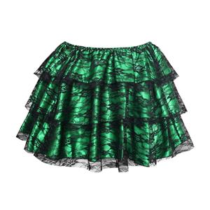 Green mini Skirt, sexy Skirt, Petticoat, Corsets Skirt, #HG1898