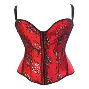 Scarlet Corset, Lace & Satin corset, adjustable straps corset, #N2446