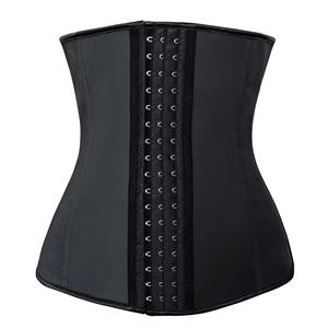 Black Latex Underbust Corset, Elastic Body Shaper Bustier, High Quality Steel Bone Underbust Corset, #N9550