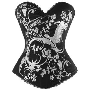 Magic Printed Rhinestone Corset, Magic Printed Corset, Rhinestone Corset, #N1252