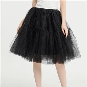 Corset Mini Skirt, Gothic Cosplay Skirt, Halloween Costume Skirt, Gothic Organza Short Skirt, Elastic Skirt, Irregular Cropping Skirt, High-waisted Gauze Skirt,Lovely Mini Skirt, #HG20214